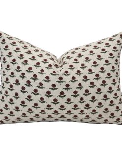 Alternative view of Heritage Rose Block Print Pillow Cover