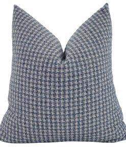 Jacquard Houndstooth | Blue Pillow Cover