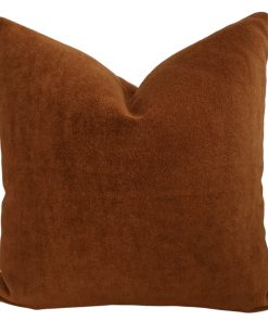 Mohair Rust Pillow Cover