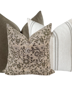 Olive Harmony Pillow Cover Set