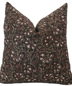 Shadow & Bloom Block Print Pillow Cover