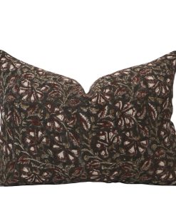 Alternative view of Shadow & Bloom Block Print Pillow Cover