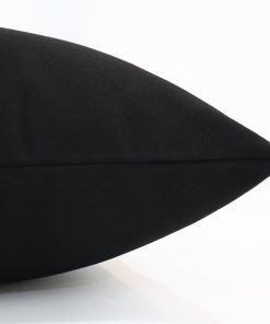 Alternative view of Solid Black Outdoor Pillow Cover